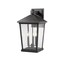 Z-Lite Beacon 3 Light Outdoor Wall Sconce, Black & Clear Beveled 568XL-BK - alternate 5